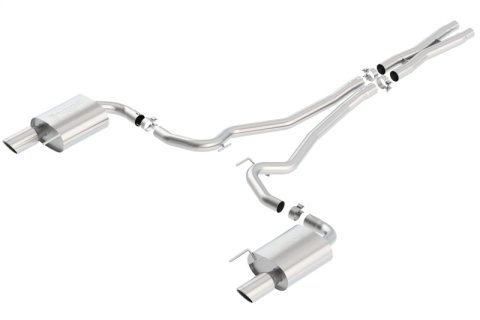Borla S-Type Cat-Back 15-17 Ford Mustang GT 5.0L V8 MT/AT 2.5in pipe 4in tip thumbnail 3