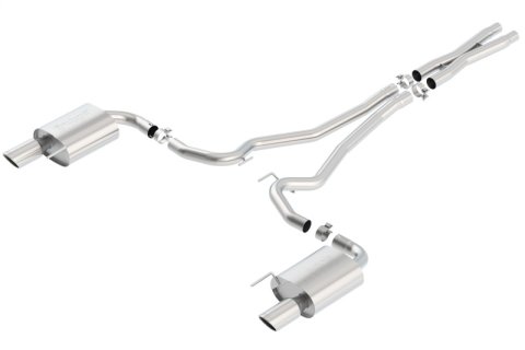 Borla S-Type Cat-Back 15-17 Ford Mustang GT 5.0L V8 MT/AT 2.5in pipe 4in tip thumbnail 4