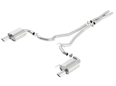 Borla S-Type Cat-Back 15-17 Ford Mustang GT 5.0L V8 MT/AT 2.5in pipe 4in tip thumbnail 7