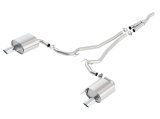 Borla S Type Cat Back 15-17 Ford Mustang 2.3L EcoBoost MT/AT 2.25in pipe 4in tip thumbnail 2