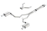 Borla S-Type Cat-Back 15-17 Ford Mustang GT 5.0L V8 MT/AT 3in pipe 4in tip thumbnail 1