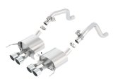 Borla 2014 Chevy Corvette C7 w/ AFM w/o NPP Atak Rear Section Exhaust Quad Rd Rl IC Tips thumbnail 2