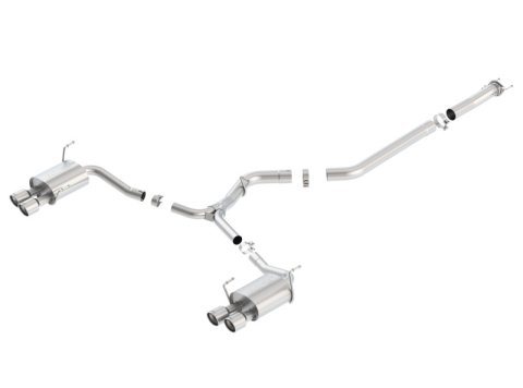 Borla 15-16 Subaru WRX / STI 2.5L S-Type Cat-Back Exhaust Quad Rd RL Tips thumbnail 2