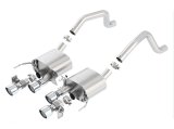 Borla 15 Chevy Corvette C7 ZO6 6.2L w/o AFM w/ NPP ATAK Quad RD RL AC Tips Center Rear Exit Exhaust thumbnail 1