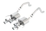 Borla 15 Chevy Corvette C7 ZO6 6.2L w/o AFM w/ NPP ATAK Quad RD RL AC Tips Center Rear Exit Exhaust thumbnail 6