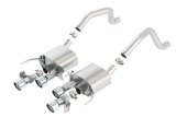 Borla 15 Chevy Corvette C7 ZO6 6.2L w/o AFM w/ NPP ATAK Quad RD RL AC Tips Center Rear Exit Exhaust thumbnail 7