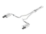 Borla Atak S Cat-Back 15-17 Ford Mustang GT 5.0L V8 MT/AT 2.5in pipe 4in tip (Black Chrome) thumbnail 1