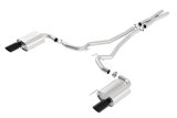 Borla Atak S Cat-Back 15-17 Ford Mustang GT 5.0L V8 MT/AT 2.5in pipe 4in tip (Black Chrome) thumbnail 6