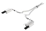 Borla Atak S Cat-Back 15-17 Ford Mustang GT 5.0L V8 MT/AT 2.5in pipe 4in tip (Black Chrome) thumbnail 7