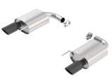 Borla S-Type Rear Section 15-17 Ford Mustang GT 5.0L V8 MT/AT 2.5in pipe 4in tip (Black Chrome) thumbnail 3