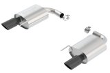 Borla S-Type Rear Section 15-17 Ford Mustang GT 5.0L V8 MT/AT 2.5in pipe 4in tip (Black Chrome) thumbnail 4