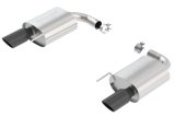 Borla S-Type Rear Section 15-17 Ford Mustang GT 5.0L V8 MT/AT 2.5in pipe 4in tip (Black Chrome) thumbnail 5
