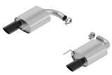 Borla Atak S Rear Section 15-17 Ford Mustang GT 5.0L V8 MT/AT 2.5in pipe 4in tip (Black Chrome) thumbnail 4