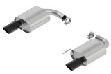 Borla Atak S Rear Section 15-17 Ford Mustang GT 5.0L V8 MT/AT 2.5in pipe 4in tip (Black Chrome) thumbnail 5