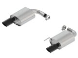 Borla Atak S Rear Section 15-17 Ford Mustang GT 5.0L V8 MT/AT 2.5in pipe 4in tip (Black Chrome) thumbnail 8