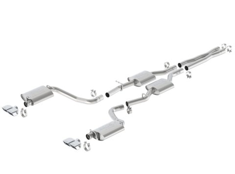Borla 15-16 Dodge Challenger R/T 5.7L Dual Rectangle Angle Cut Dual Split Rear Exit ATAK Exhaust thumbnail 2