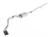 Borla S-Type Cat-Back 14-15 Sierra 1500 Std Bed/CC Short Bed 143.5in WB Side Exit Exhaust Black Tips thumbnail 1