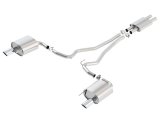 Borla Cat Back 15-17 Ford Mustang 3.7L V6 MT/AT 2.25in Pipe 4in Single Round Rolled Tips thumbnail 1