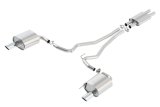 Borla ATAK Cat Back 15 Ford Mustang 3.7L V6 MT/AT 2.25in Pipe 4in Single Round Rolled Tips thumbnail 4