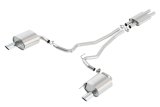 Borla ATAK Cat Back 15 Ford Mustang 3.7L V6 MT/AT 2.25in Pipe 4in Single Round Rolled Tips thumbnail 5