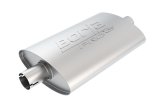Borla Universal Pro-XS Muffler Oval 2.25in Inlet/Outlet Notched Muffler thumbnail 1