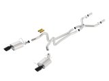 Borla 13-14 Mustang GT/Boss 302 5.0L V8 RWD Single Split Rear Exit ATAK Black Chrome CB Exhaust thumbnail 4