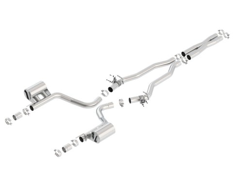 Borla 2015 Dodge Challenger Hellcat 6.2L V8 ATAK Catback Exhaust No Tips Factory Valance thumbnail 3