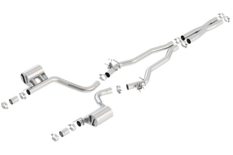 Borla 2015 Dodge Challenger Hellcat 6.2L V8 ATAK Catback Exhaust No Tips Factory Valance thumbnail 4