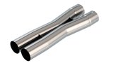Borla 3.0in Universal X-Pipe 4.43in Inlet Centerline 3.51in Outlet Centerline 21.06in OAL thumbnail 2