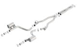 Borla 2015 Dodge Charger Hellcat 6.2L V8 ATAK Catback Exhaust w/ Valves No Tips Factory Valance thumbnail 6