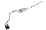 Borla 14 Silv/Sierra 1500 EC Std/CC Short 143.5in WB S-Type Black Tip Dual Rolled Side Exit CB Exht thumbnail 7