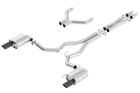 Borla Atak Cat-Back 15-17 Ford Mustang GT 5.0L V8 MT/AT 3in pipe 4in Black Chrome Tips thumbnail 6