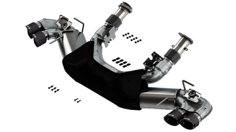 Borla 2020 Chevrolet Corvette C8 6.2L S-Type Exhaust System Dual Round Angle Cut Carbon Fiber Tips thumbnail 5