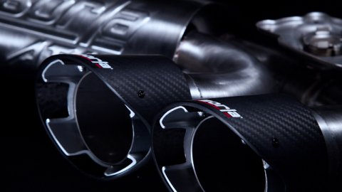 Borla 2020 Chevrolet Corvette C8 6.2L S-Type Exhaust System Dual Round Angle Cut Carbon Fiber Tips thumbnail 6