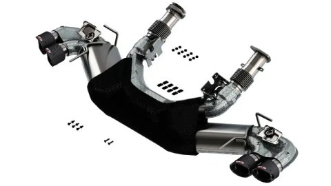 Borla 2020 Chevrolet Corvette C8 6.2L S-Type Exhaust System Dual Round Angle Cut Carbon Fiber Tips thumbnail 8