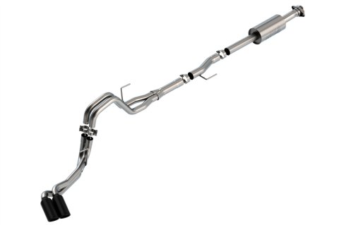 Borla F-150 2021 2.7L/3.5L 4dr CC SB EC STB Lar/KingR/Plnm/LTD 3/2.25 DSE CB S-Type BLK CHR Tips thumbnail 1