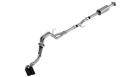 Borla F-150 2021 2.7L/3.5L 4dr CC SB EC STB Lar/KingR/Plnm/LTD 3/2.25 DSE CB S-Type BLK CHR Tips thumbnail 5