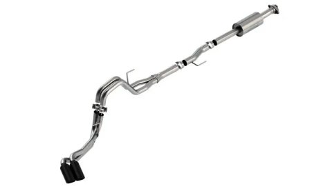Borla F-150 2021 2.7L/3.5L 4dr CC SB EC STB Lar/KingR/Plnm/LTD 3/2.25 DSE CB S-Type BLK CHR Tips thumbnail 7