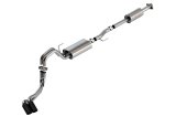 Borla F-150 2021 2.7L/3.5L 4dr CC SB EC STB Lar/KingR/Plnm/LTD 3/2.25 DSE CB Touring BLK CHR Tips thumbnail 2