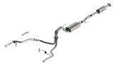 Borla F-150 2021 3.3L CC SB EC STB XL/XLT/Lariat/KR/Plnm/LTD 3/2.25 SRE Cat-Back S-Type Chrome Tips thumbnail 1
