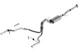 Borla F-150 2021 5.0L 2dr RC SB (122.8 WB) XL/XLT 3/2.25 SRE Cat-Back S-Type Chrome Tips thumbnail 2
