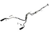 Borla F-150 2021 5.0L 2dr RC SB (122.8 WB) XL/XLT 3/2.25 SRE Cat-Back ATAK Black Chrome Tips thumbnail 1