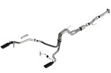 Borla F-150 2021 5.0L 2dr RC SB (122.8 WB) XL/XLT 3/2.25 SRE Cat-Back ATAK Black Chrome Tips thumbnail 2