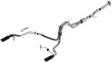 Borla F-150 2021 5.0L 2dr RC SB (122.8 WB) XL/XLT 3/2.25 SRE Cat-Back ATAK Black Chrome Tips thumbnail 5