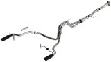 Borla F-150 2021 5.0L 2dr RC SB (122.8 WB) XL/XLT 3/2.25 SRE Cat-Back ATAK Black Chrome Tips thumbnail 7