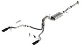 Borla F-150 2021 5.0L 2dr RC SB (122.8 WB) XL/XLT 3/2.25 SRE Cat-Back S-Type Black Chrome Tips thumbnail 5
