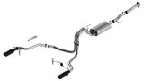 Borla F-150 2021 5.0L 2dr RC SB (122.8 WB) XL/XLT 3/2.25 SRE Cat-Back S-Type Black Chrome Tips thumbnail 7