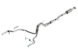 Borla F-150 2021 5.0L 4dr CC SB EC STB Lariat/KR/Platinum/LTD 3/2.25 SRE Cat-Back S-Type CHR Tips thumbnail 1