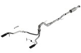 Borla F-150 2021 5.0L 4dr CC SB EC STB Lariat/KR/Platinm/LTD 3/2.25 SRE Cat-Back ATAK Black CHR Tips thumbnail 1