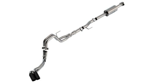 Borla F-150 2021 5.0L 4dr CC SB EC STB Lariat/KR/Platnm/LTD 3/2.25 DSE Cat-Back ATAK Black CHR Tips thumbnail 5